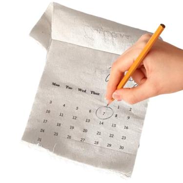 Imagem de Calendário de parede 2026, planejador de datas têxtil de 12 meses, calendário mensal de tecido | para proprietários de casa, escola, quarto, sala de aula, escritório, estudantes, professores