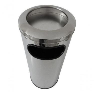 Imagem de Cinzeiro Lixeira Em Aço Inox Com Aro Em Inox 50 L