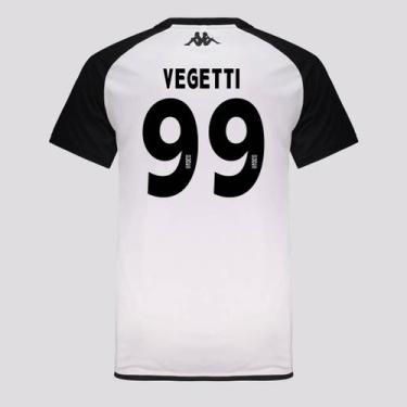 Imagem de Camisa Kappa Vasco Supporter Graphik Duo Branca 99 Vegetti, M