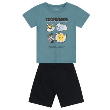 Imagem de Conjunto infantil menino de bichinhos colorido Brandili