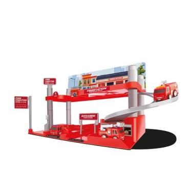 Imagem de Estação Posto de Bombeiros com Rampa Garagem e 4 Caminhões