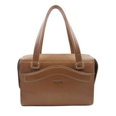 Imagem de Bolsa de Ombro Scamboo Couro Caramelo 2005 - Caramelo Tamanho U-Feminino