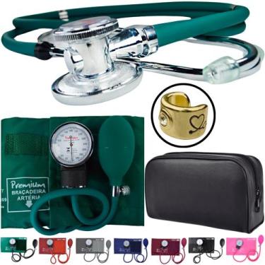 Imagem de Kit Aparelho Pressao Esteto Estetoscopio Esfigmo Pa Med Incoterm Premi