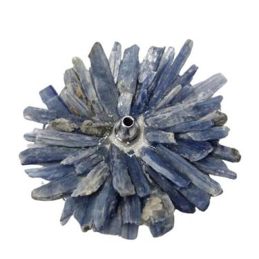 Imagem de Incensário Pedra Sodalita 8 Cm Natural Presente E Decoração - Meta Ata