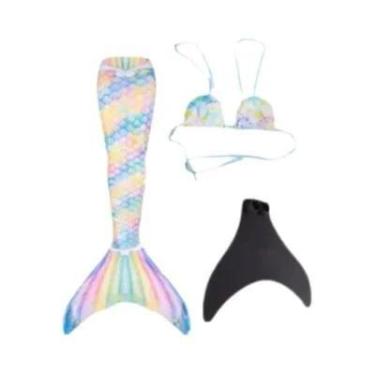 Imagem de Fantasia De Sereia Para Crianças E Adultos 2024 Nova Fantasia De Nataç