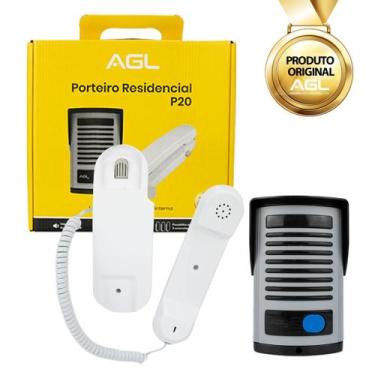 Imagem de Interfone Porteiro AGL Residencial P 20 Cor Cinza