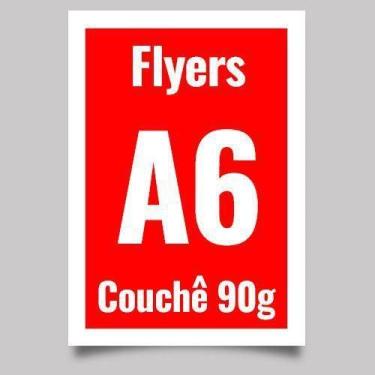 Imagem de 100 Panfletos Flyers Personalizados 10,5x14,8cm (A6) 90g - Artsim Proj