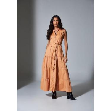 Imagem de Vestido longo com botões frontal em alfaiataria Melinda - Just Lili, M