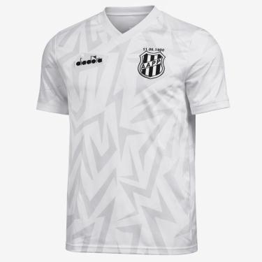 Imagem de Camisa Ponte Preta Diadora Aquecimento Atleta Branco - Masculino-Masculino