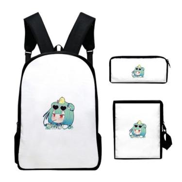 Imagem de Conjunto de mochilas Virtuals Anchors Cartoon Kids School Nylon - Yiwe