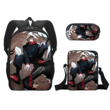 Imagem de Conjunto de mochilas escolares Jujutsus Kaisenss, 3 unidades para cria