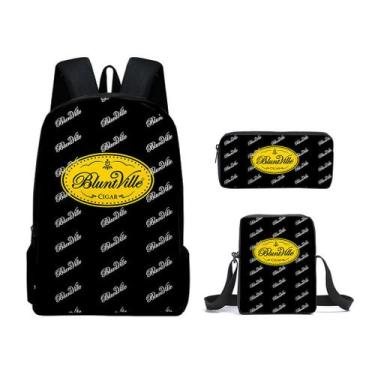 Imagem de Conjunto de mochilas 3D Satchel Kids Children School Mochila com M 3 u