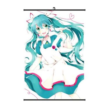 Imagem de Pôster artístico Pôster de parede Hatsune Miku 40x60cm de tecido+plást