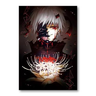 Imagem de Pôster Tokyo Ghoul Kaneki Ken Anime Art 51x35,5 cm em papel - yiweisai