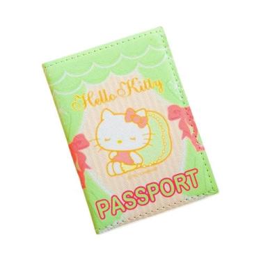Imagem de Capa De Passaporte Em Couro PU Rosa Hello Kitty, Porta-Cartões Sanrio,