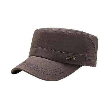 Imagem de Boné Militar Masculino Estilo Casual Com Visor Duckbill Para Primavera