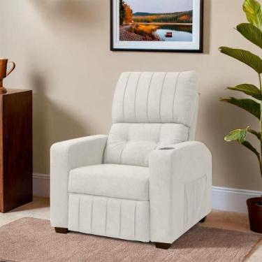 Imagem de Poltrona Do Papai Reclinável Real Sala Bouclê - SOFA STORE