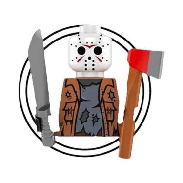 Imagem de Boneco Miniatura De Bloco De Montar Assassinos Palhaços Do Filme De Te