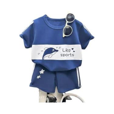 Imagem de Conjunto De Roupas De Verão Em Algodão Para Crianças, Camisetas De Man