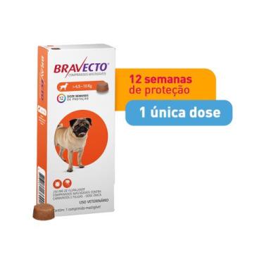 Imagem de Antipulgas e Carrapatos Bravecto MSD para Cães de 4,5 a 10 kg