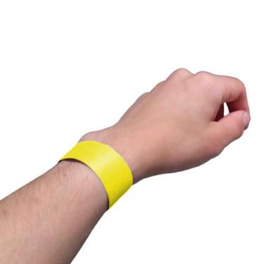 Imagem de Pulseira de Identificação para Festas - 50 Unidades - Popper, Amarelo