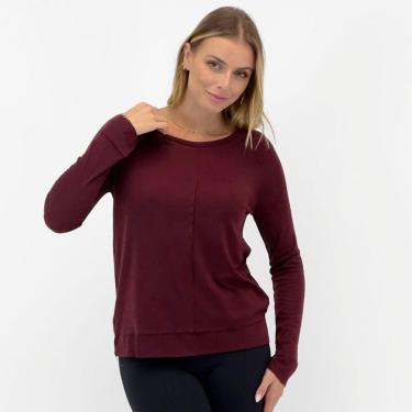 Imagem de Blusa Doce Trama em Tricot Básica Manga Longa Feminina-Feminino