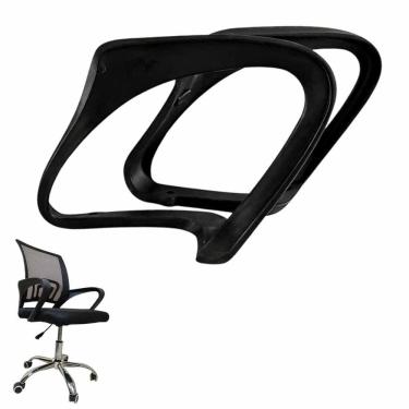 Imagem de Braços Cadeira Escritorio Par Ergometrico Apoio Conforto Resistente Estudo Leitura Home Office Trabalho