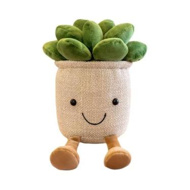Imagem de Acessórios Para Casa: Enfeites De Pelúcia Suculentos Verdes, Bonecas D