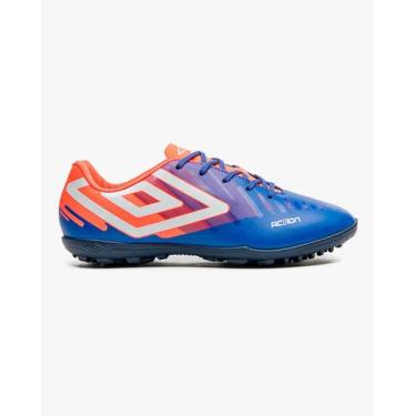 Imagem de Chuteira Umbro Society Action Grama Sintética Adulto Original, Royal, 