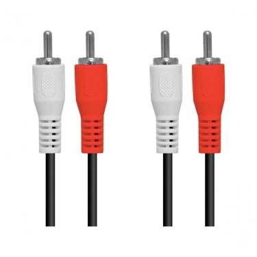 Imagem de Cabo de Áudio Rca 2rca-15 2 Rca X 2 Rca 1 e 5m para Conexões Entre Dispositivos Mono e...