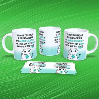 Imagem de Caneca de Porcelana Flork Musical Estampa 20 para Bebidas Quentes Ou Frias 325ML Branca Outras Marcas