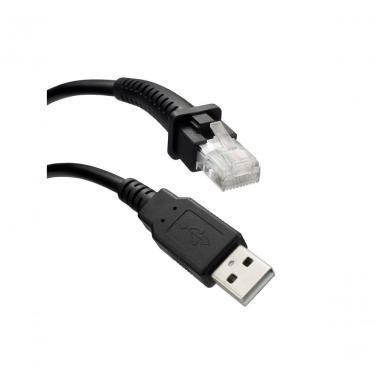 Imagem de Cabo de Dados LB-50-100BK para Transmissão em Leitores de Códigos de Barras e QR Code com Confiabilidade Preto Plus