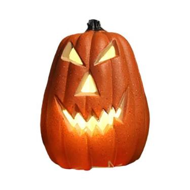 Imagem de Lanterna De Abóbora LED Para Halloween, Decoração Com Luz Quente Para 