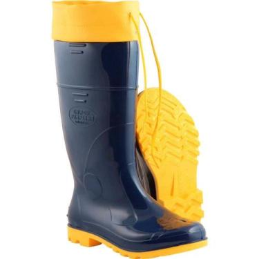 Imagem de Bota de PVC Azul/amarela, Polaina, 39, Calfor Pampeana OstenVonder