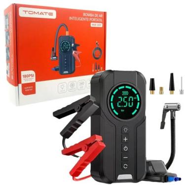 Imagem de Compressor De Ar Tomate Inflador Portátil Carro Moto Bola Basquete Pow