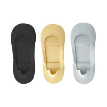 Imagem de Meias Curtas Femininas Macias E Antiderrapantes, 3 Pares, Verão, Outon