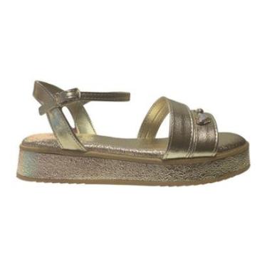 Imagem de SANDÁLIA INFANTIL ANABELA PAMPILI ALANA DOURADO 756013000-Feminino