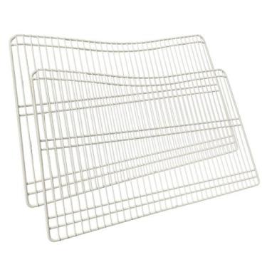 Imagem de Kit 2 Prateleiras Geladeira Electrolux DC49 77490706 Aramada - Karisfr