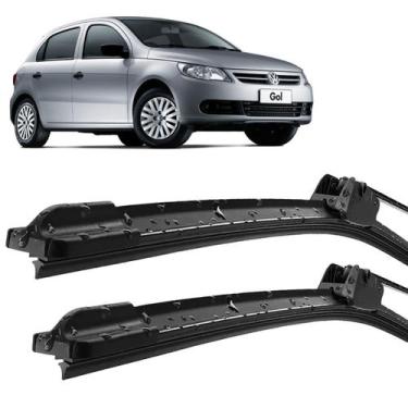 Imagem de Par Palheta Limpador Para Brisa Gol G5 2009 10 11 12 Silicone - SW Aut