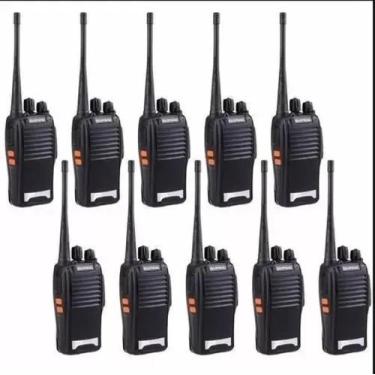 Imagem de Kit 10 Radio Walk Talk Comunicador 16 Ch 12km Baofeng 777s