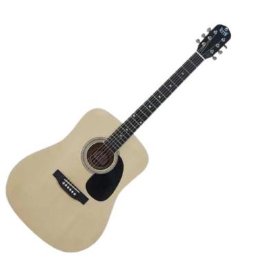 Imagem de Violão Aço Elétrico Folk 41 Myth MT41FSE Brilhante, Natural + Dark Bro