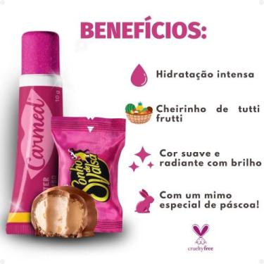 Imagem de Kit Páscoa Carmed Glitter 3 em 1: Hidratante Labial e Mimo