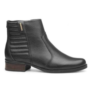 Imagem de Bota Pegada Cano Curto Feminina Couro 282008, Preto, 37