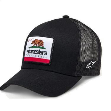 Imagem de Boné Alpinestars Cali 2.0 Regulagem Preto Aba Curvada