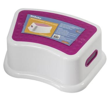 Imagem de Banquinho Infantil Degrau New Rosa Kababy