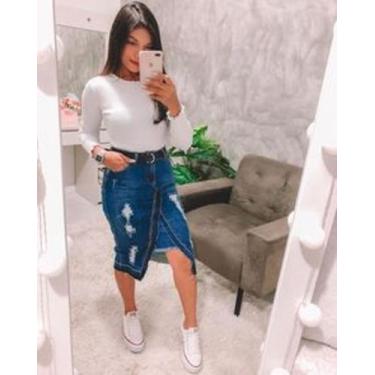 Imagem de saia jeans - m store