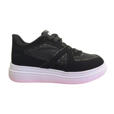 Imagem de Tênis Feminino Moleca 5816.108 Nylon Haarlen, Preto, 36