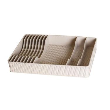 Imagem de Escorredor de Pratos Grande 40,5x28,6x6,5 CM Creme Linea - Paramount