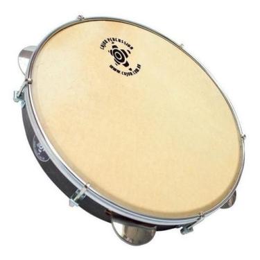 Imagem de Pandeiro cajon percussion star inox walnut tx 10" psi-1067a