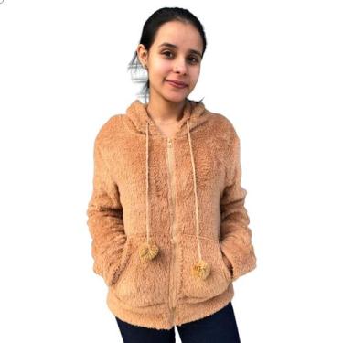 Imagem de Blusa De Frio Feminina Pelinho Casaco Felpudo Insta Top Luxo - PARIS, 